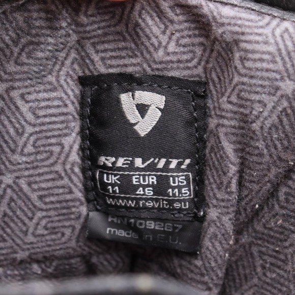 REV IT! Rival H2O Motorcycle Riding Boots Mens Sz 11.5 Black Waterproof Touring - Picture 7 of 10